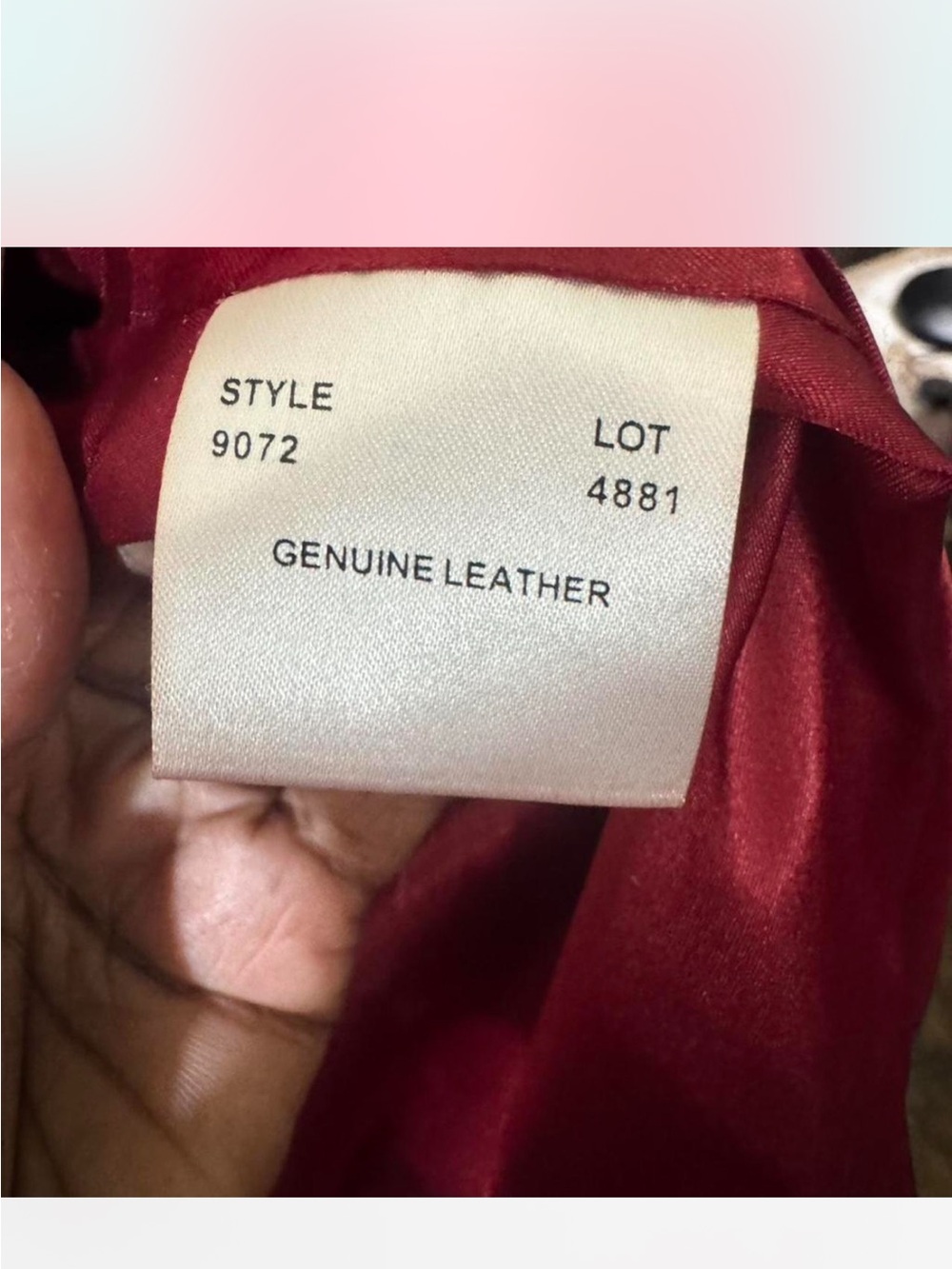 Red Women's Leather Moto Jacket - Classic Zip Front - Picture 2 of 5
